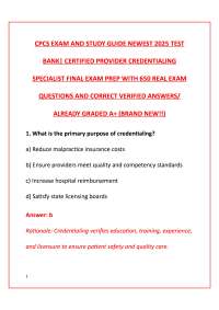 2026 CPCS NAMSS EXAM TEST BANK: COMPLETE PRACTICE QUESTIONS WITH VERIFIED ANSWERS
