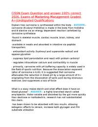CISSN Exam Question and answer 100% correct 2026, Exams of Marketing Management Graded A+|