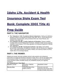 2026/2027 Idaho Life, Accident & Health Insurance Exam Prep (59+ Questions)