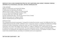 KENTUCKY CISCO CCNA EXAMINATION PRACTICE TEST QUESTIONS AND CORRECT ANSWERS (VERIFIED ANSW