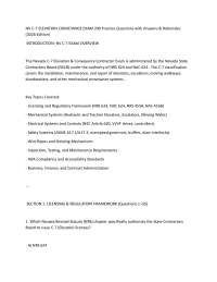 NV C-7 ELEVATION CONVEYANCE EXAM 200 Practice Questions with Answers & Rationales (2026 E