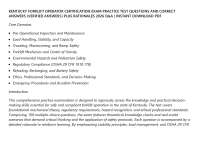 KENTUCKY FORKLIFT OPERATOR CERTIFICATION EXAM PRACTICE TEST QUESTIONS AND CORRECT ANSWERS