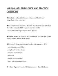 NUR 280 2026 STUDY GUIDE AND PRACTICE QUESTIONS