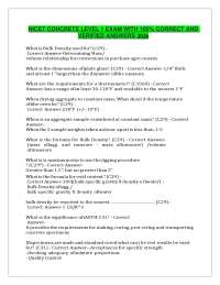 NICET Concrete Level 1 Exam – Practice Questions with Verified Answers Study Guide (2026)