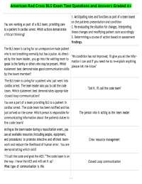 American Red Cross BLS Exam Test Questions and Answers Graded A+