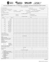 Hoja hospitalaria actualizada