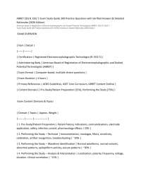 ABRET EEG R. EEG T. Exam Study Guide 200 Practice Questions with Verified Answers & Detail