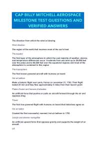 CAP BILLY MITCHELL AEROSPACE MILESTONE TEST QUESTIONS AND VERIFIED ANSWERS