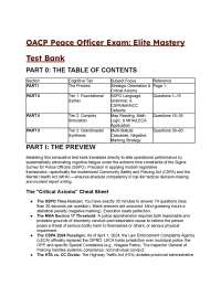 2026/2027 OACP Peace Officer Exam: Elite Mastery Test Bank (33+ Questions)