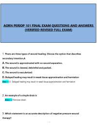 AORN Periop 101 Final Exam Prep (PDF) | Practice Questions & Study Guide 2026