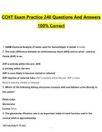 CCHT Exam Practice 240 Questions & Answers (PDF) | 2026 Certification Prep
