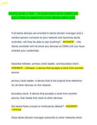 DANTE LEVEL 2 TEST 70 QUESTIONS WITH COMPLETE SOLUTIONS GUARANTEED PASS BRAND NEW 2026
