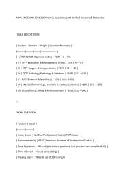AAPC CPC EXAM 2026 200 Practice Questions with Verified Answers & Rationales TABLE OF CON
