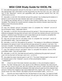 WGU C268 Study Guide for EXCEL PA