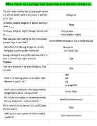 IPPSA Check on Learning Test Questions and Answers Graded A+