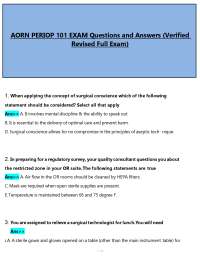 AORN Periop 101 Exam Practice Questions (PDF) | OR Nursing Prep 2026