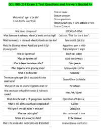 GCU BIO-201 Exam 2 Test Questions and Answers Graded A+