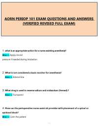 AORN Periop 101 Exam Prep (PDF) | Practice Questions & Study Guide 2026