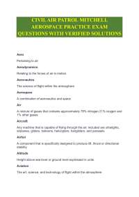 CIVIL AIR PATROL MITCHELL AEROSPACE PRACTICE EXAM QUESTIONS WITH VERIFIED SOLUTIONS