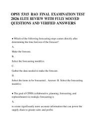 OPSY 5315 RAO FINAL EXAMINATION TEST 2026 ELITE REVIEW WITH FULLY SOLVED QUESTIONS