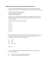 PRMIA Exam Questions