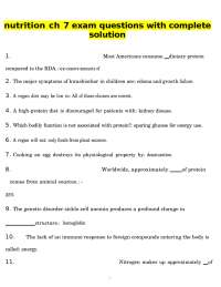 nutrition ch 7 exam questions with complete solution