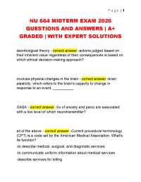 NU 664 MIDTERM EXAM 2026 QUESTIONS AND ANSWERS | A+ GRADED | WITH EXPERT SOLUTIONS