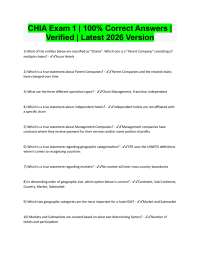 CHIA Exam 1 Questions & Answers | 100% Correct Verified 2026