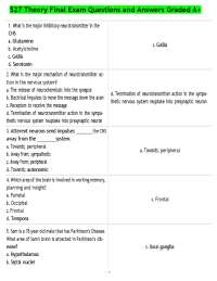 527 Theory Final Exam Questions and Answers Graded A+