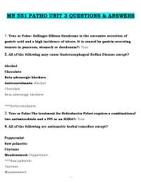 MN 551 Pathophysiology Unit 3 Questions & Answers (PDF) | 2026 Exam Prep