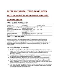 2026/2027 S-Tier Nova Scotia Boundary Law Test Bank (44+ Q&A)