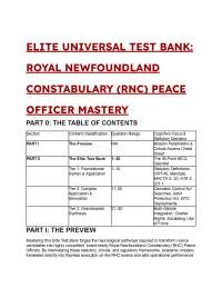 2026/2027 RNC Peace Officer Exam Prep - 19+ Elite Test Bank MCQs & Rationales