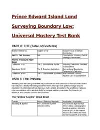 2026/2027 PEI Land Surveying Boundary Law: S-Tier Test Bank