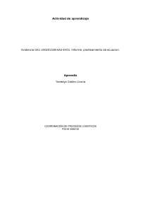 informe de planteamiento