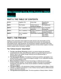 S-Tier TPATC Mastery Test Bank 2026/2027 | Critical Care Transport