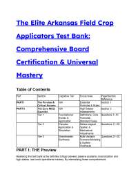 2026/2027 Arkansas Field Crop Applicator Board Exam: 19+ S-Tier Practice Questions