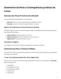 Dosimetria e Aplicação da Pena