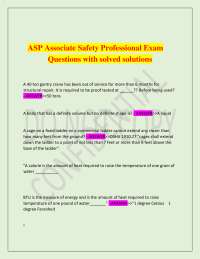 ASP Associate Safety Professional Exam Questions with solved solutions 2026