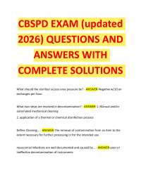 CBSPD EXAM (updated 2026) QUESTIONS AND ANSWERS WITH COMPLETE SOLUTIONS