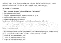 CERTIFIED CERAMIC TILE INSTALLER (CTI) EXAM – QUESTIONS AND ANSWERS | VERIFIED ANSWERS