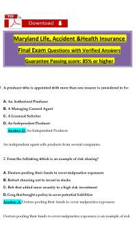 MD Accident Health & Life Producer: Comprehensive Insurance Licensing Study Guide