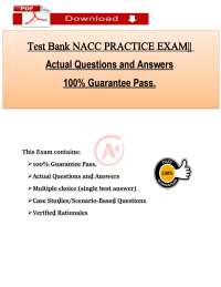 NACC Practice Exam Questions & Answers (2026/2027) | Nursing Assistant | PDF