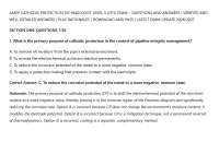 AMPP CATHODIC PROTECTION TECHNOLOGIST LEVEL 3 (CP3) EXAM – QUESTIONS AND ANSWERS