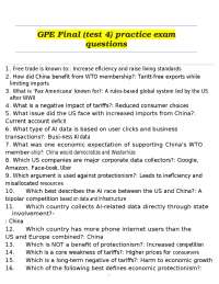GPE Final (test 4) practice exam questions