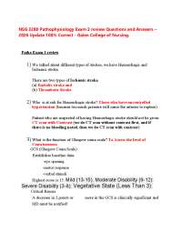 NSG 3280 Pathophysiology Exam 3 review Questions and Answers – 2026 Update 100% Correct -