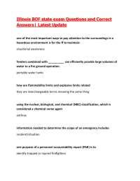 Illinois BOF state exam Questions and Correct Answers| Latest Update