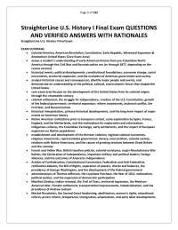 StraighterLine U.S. History I Final Exam – QUESTIONS AND VERIFIED ANSWERS WITH RATIONALES.