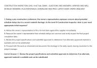 CONSTRUCTION INSPECTION LEVEL III ACTUAL EXAM – QUESTIONS AND ANSWERS | VERIFIED ANSWERS