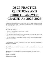 OSCP Practice Questions and Correct Answers (Graded A+) 2025–2026