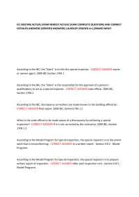 ICC BOLTING ACTUAL EXAM NEWEST ACTUAL EXAM COMPLETE QUESTIONS AND CORRECT DETAILED ANSWERS